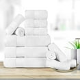 thumbnail image 1 of Superior Aria Turkish Cotton 12-Piece Towel Set, Ultra Soft Heavyweight Towels, White, 1 of 6