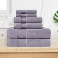 thumbnail image 1 of Superior Aria Turkish Cotton 6-Piece Towel Set, Ultra Soft Heavyweight Towels, Wisteria, 1 of 6