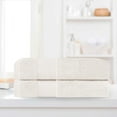 thumbnail image 1 of Superior Aria Turkish Cotton Solid Heavyweight Ivory Bath Sheet Set of 2, 1 of 6