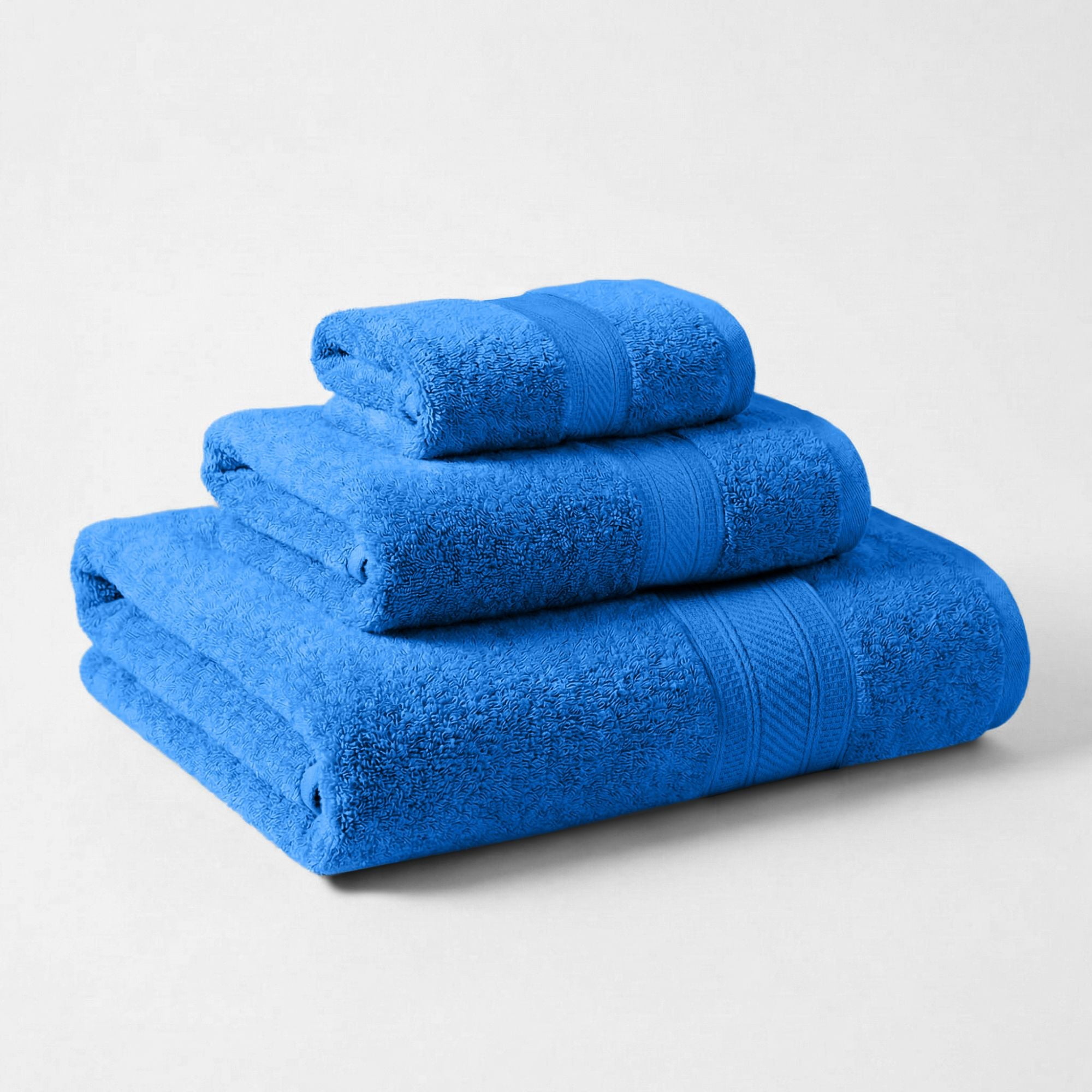 Superior Atlas Heavyweight Plush 3 Piece Cotton Towel Set, Allure