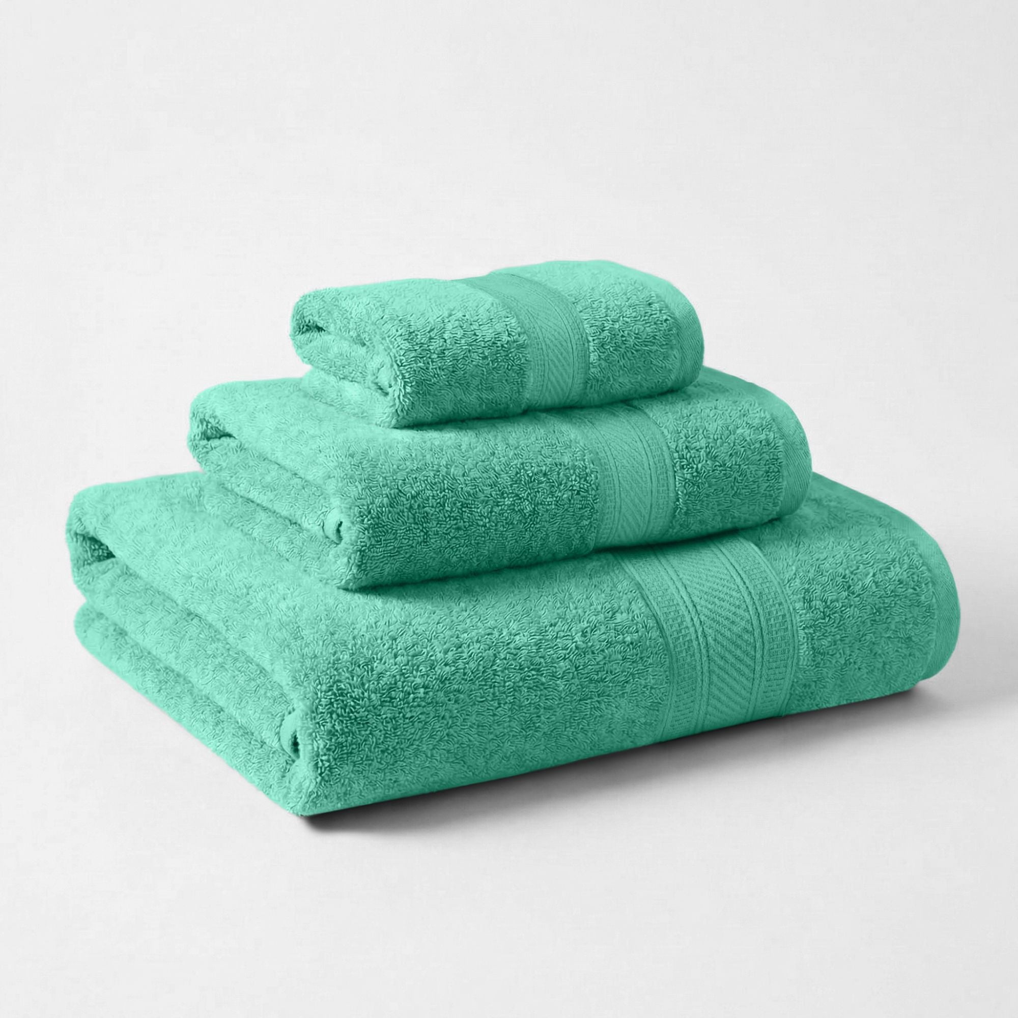 Superior Atlas Heavyweight Plush 3 Piece Cotton Towel Set, Rivulet