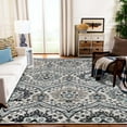 thumbnail image 1 of Superior Oriental Vintage Floral Damask Power-loom Indoor Area Rug, 4'x6', Deep Royal, 1 of 6