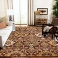 thumbnail image 1 of Superior Oriental Vintage Floral Damask Power-loom Indoor Area Rug, 8'x10', Red, 1 of 6