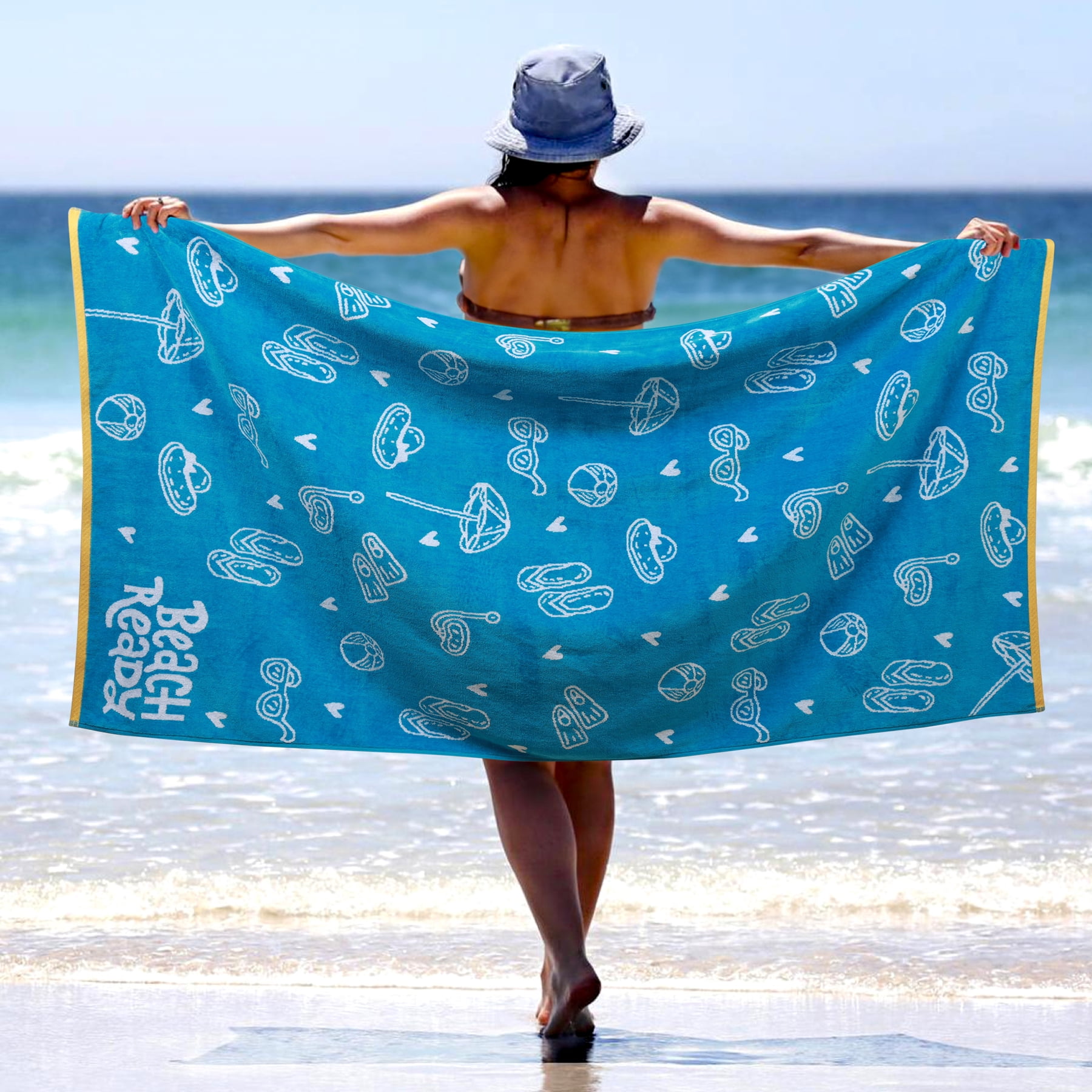 Superior oversized cotton beach towel deals