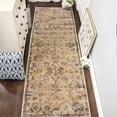 thumbnail image 1 of Superior Basilio Modern Medallion Indoor Runner Rug, 2' 7" x 8', Teal, 1 of 5
