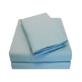thumbnail image 1 of Superior Basket Weave 4-Piece 95 GSM Modern Microfiber Sheet Set, Queen, Blue - Deep Pocket, 1 of 3