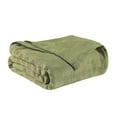thumbnail image 1 of Superior Basketweave All-Season Cotton Blanket, King, Sage, 1 of 8