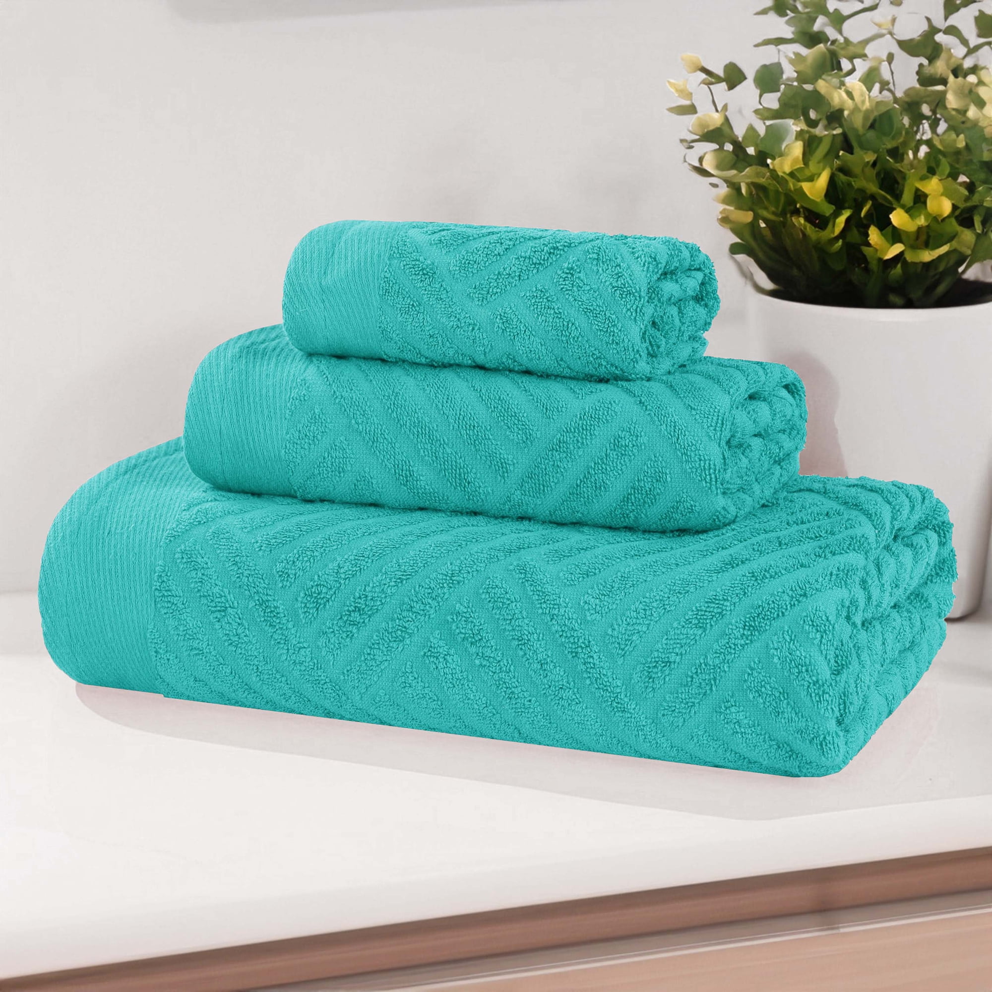Turquoise towels egyptian cotton sale