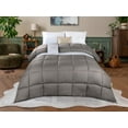 thumbnail image 1 of Superior Basketweave Plush Down Alternative Comforter, Twin XL, Charcoal, 1 of 13