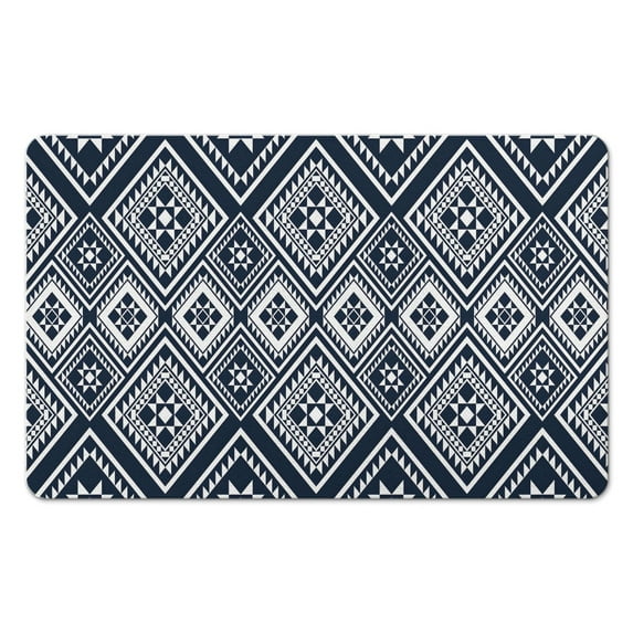 Superior Bath Rug Runner - 20x32 in, Tribal Style, Non-Slip. Machine-Washable Soft Microfiber Bath Mat. Perfect for Tub & Shower. Enhances Your Bathroom Décor with Luxury & Elegance