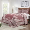 thumbnail image 1 of Superior Bedspread Set, Queen, Berry Red, 3 Piece, 1 of 4