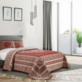 thumbnail image 1 of Superior 2-Pieces High-Durability Cotton-Blend Bedspread Set, Twin, Berry Red, 1 of 9