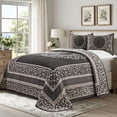 thumbnail image 1 of Superior 2-Pieces High-Durability Cotton-Blend Bedspread Set, Twin, Charcoal, 1 of 9
