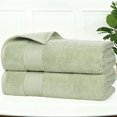 thumbnail image 1 of Superior Belmont Zero Twist Ultra-Soft Bath Towels, Set of 2, Green, 1 of 10