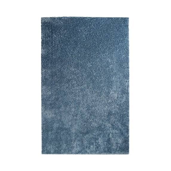 Superior Berlin Indoor Plush Shag Area Rug, 4' x 6', Blue