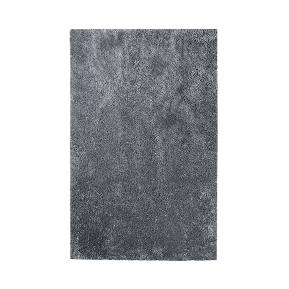 Superior Berlin Indoor Plush Shag Area Rug, 4' x 6', Grey