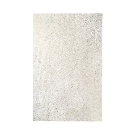 Superior Berlin Indoor Plush Shag Area Rug, 4' x 6', Ivory
