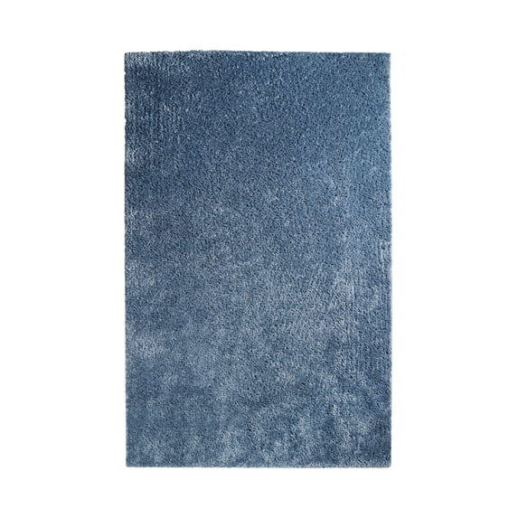 Superior Berlin Indoor Plush Shag Area Rug, 5' x 8', Blue