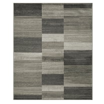 Superior Blairwood Modern Patchwork Indoor Area Rug, Silver, 8' x 10'