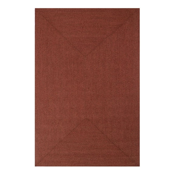 Superior Braided Indoor/ Outdoor Area Rug, 6' x 9', Fog Green