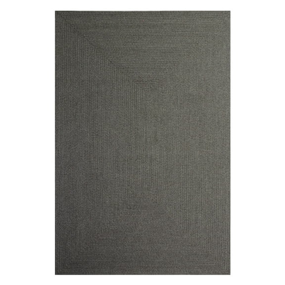 Superior Braided Solid Indoor/ Outdoor Area Rug, 3' x 5', Brick