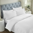 thumbnail image 1 of Superior Brandon Embroidered Cotton Duvet Cover Set, King/California King, White/White, 1 of 11