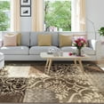 thumbnail image 1 of Superior Bristol 4' x 6' Indoor Area Rug, Damask Rugs for Living Room Bedroom, Ivory-Light Blue, 1 of 5