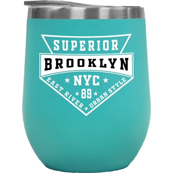 Superior Brooklyn NYC 89 East River Urban Style, Mint 12oz Wine Tumbler