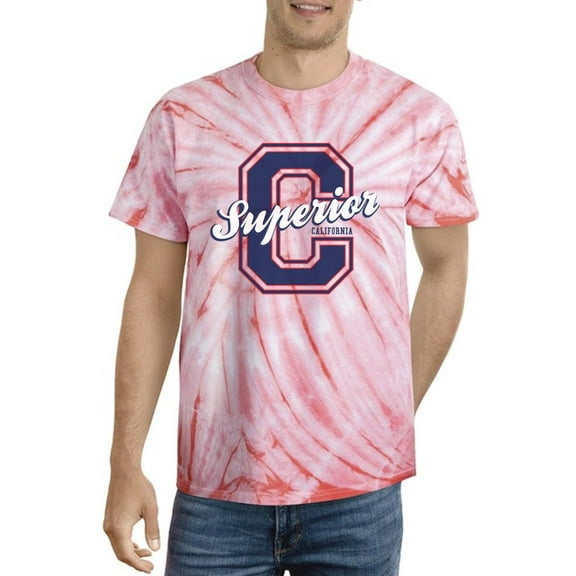 Superior C College Style Tie Dye Crystal Men -Image by Shutterstock, Male x-Large