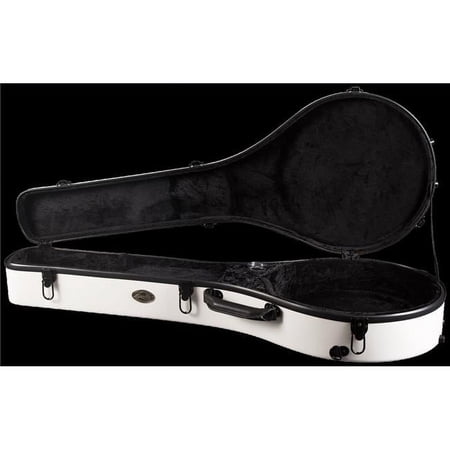 Superior CF-1530W Deluxe Fiberglass 5 String Resonator Banjo Case - White