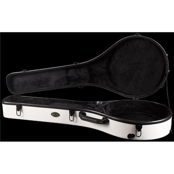 Superior CF-1530W Deluxe Fiberglass 5 String Resonator Banjo Case - White