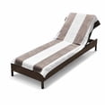 thumbnail image 1 of Cotton Orange Stripe Standard Size Chaise Lounge Chair Cover by Superior, 1 of 10