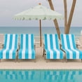 thumbnail image 1 of Superior Cabana Cotton Towel/ Chaise Lounge Chair Cover Set of 4, Turquoise, 1 of 9
