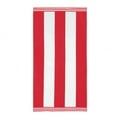 thumbnail image 1 of Superior Cabana Striped 1-Piece Oversized Cotton Beach Towel, Red, 1 of 10