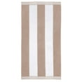 thumbnail image 1 of Superior Cabana Striped 1-Piece Oversized Cotton Beach Towel, Taupe, 1 of 10