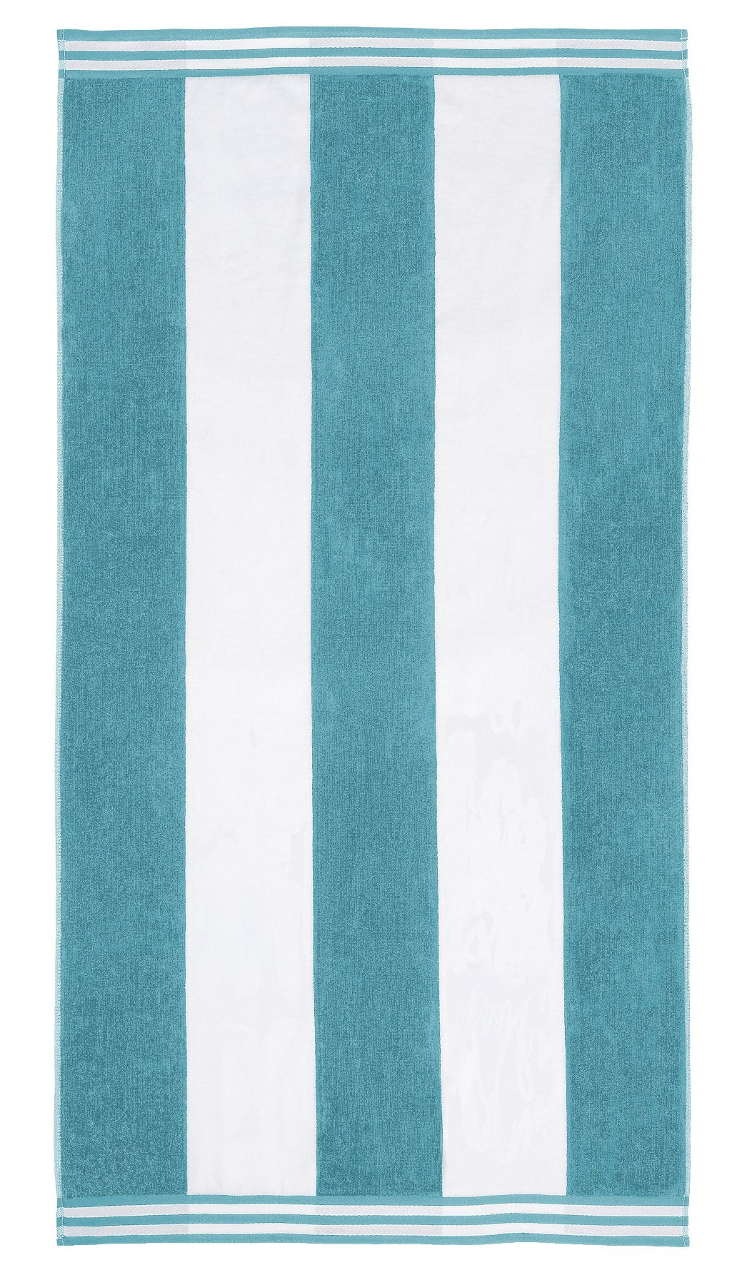 Superior Cabana Striped 1-Piece Oversized Cotton Beach Towel, Turquoise