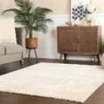 thumbnail image 1 of Superior California Shag Non-Slip Indoor Area Rug, 4' x 6', Ivory, 1 of 8