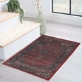 thumbnail image 1 of Superior Cardinal Vintage Washable Indoor Area Rug, 3' x 5', Red, 1 of 14