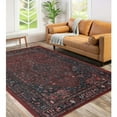 thumbnail image 1 of Superior Cardinal Vintage Washable Indoor Area Rug, 6' x 9', Red, 1 of 13