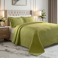 thumbnail image 1 of Superior Cascade Cotton Decorative Bedspread and Sham Set, Queen, Pear, 1 of 5