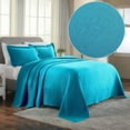 thumbnail image 1 of Superior Celtic Circle Cotton Decorative Bedspread and Sham Set, Full, Peacock Blue, 1 of 10