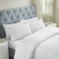 thumbnail image 1 of Superior Chain Links Embroidered Cotton Bed Sheet Set, Queen, White/Silver, 1 of 10