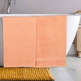 thumbnail image 1 of Superior Chevron 2-Piece Zero Twist Cotton Bath Sheet Set, Plush and Ulta Soft Towels, Peach, 1 of 10