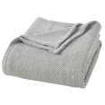 thumbnail image 1 of Superior Chrisney Chevron Cotton Blanket, Twin, Green, 1 of 10