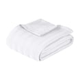 thumbnail image 1 of Superior Clara Cotton Striped Woven Blanket, California King, White, 1 of 13