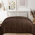 thumbnail image 1 of Superior Classic Reversible Comforter, California King, Chocolate, 1 of 10