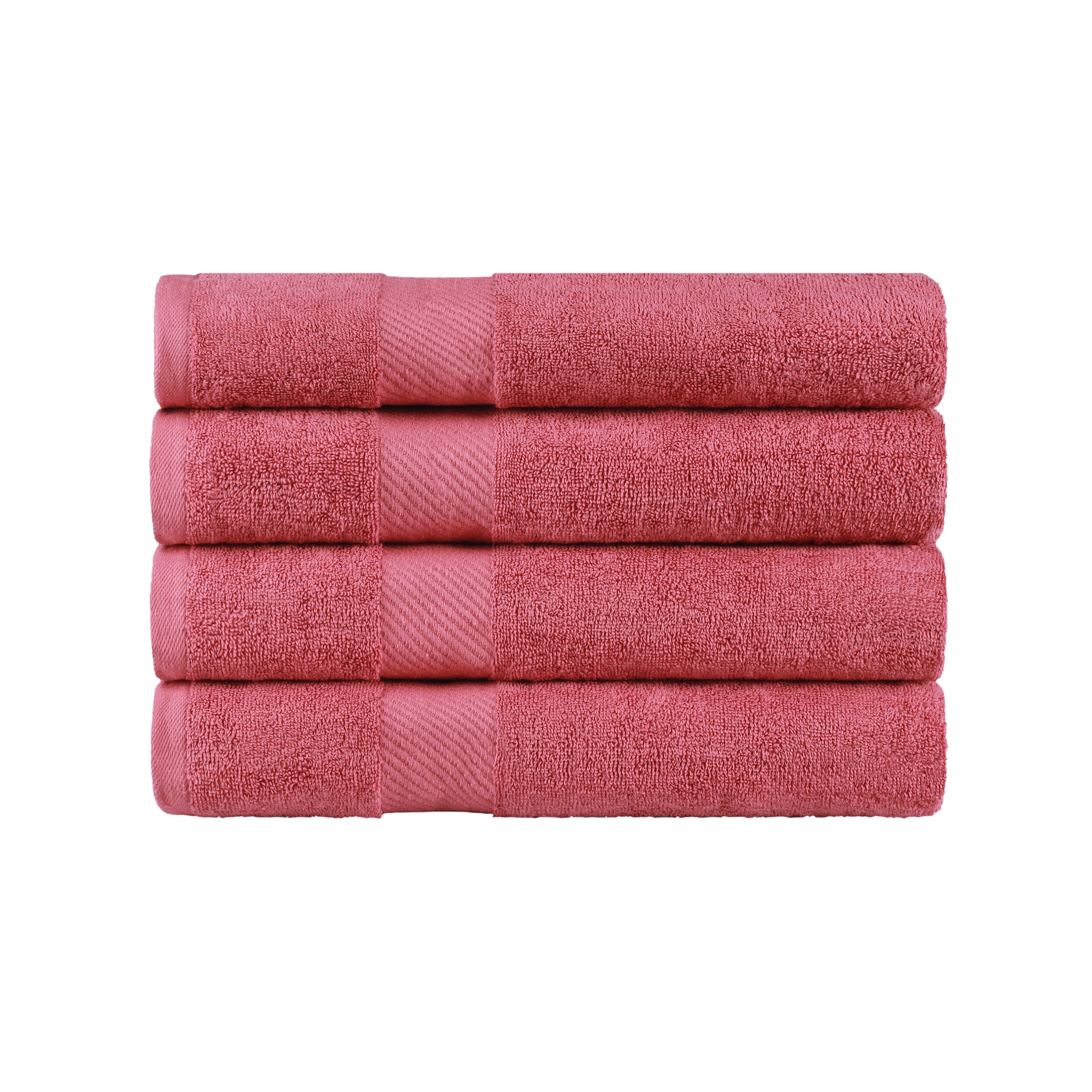 Premium Cotton 800 GSM Heavyweight Plush Luxury 9 Piece Bathroom Towel Set,  Tea Rose Pink - Blue Nile Mills