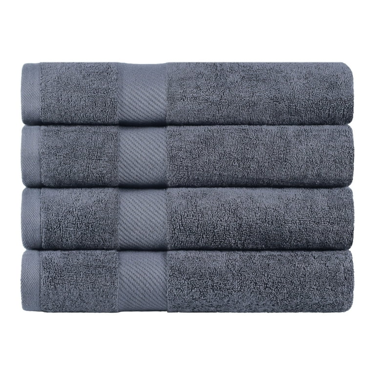  Superior 4-Piece Cotton Towel Set, Includes 4 Bath Towels for  Bathroom, Guest Room, Shower, Pool, Quick Dry, Ribbed, Ultra-Absorbent,  Daily Use Home Essential Towels, Soho Collection, Turquoise : Home & Kitchen