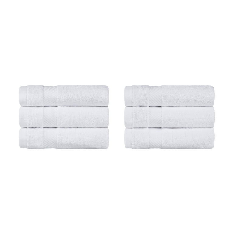 Superior Egyptian Cotton Dobby Border Medium Weight 4 Piece Bath Towel Set - Sea Foam