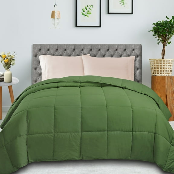 Superior Classic Reversible Comforter, King, Terrace Green